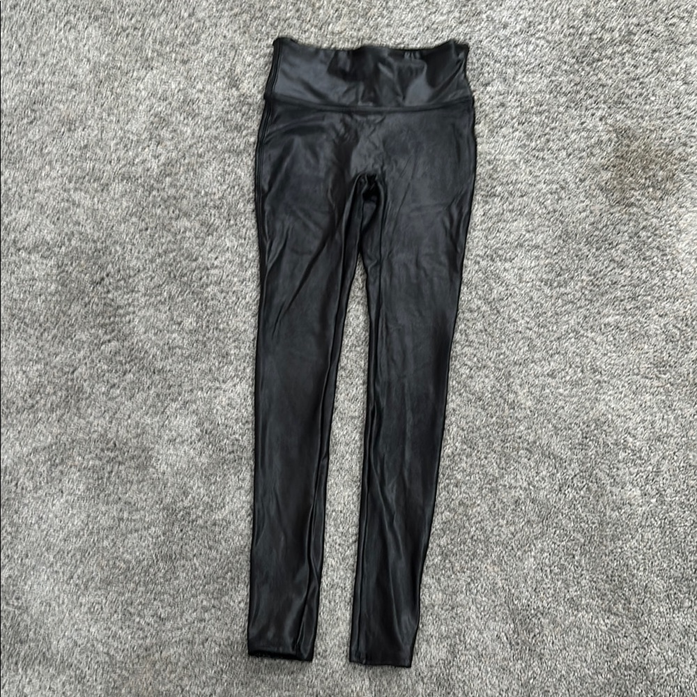 Black Faux Leather Leggings